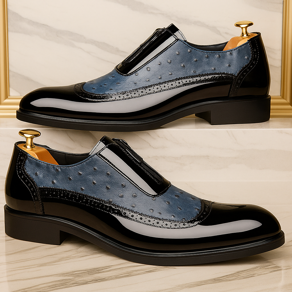 The Ventnor Chaussures habillées classiques pour homme en cuir verni à lacets