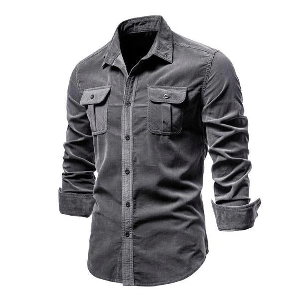 The Cerveteri Chemise utilitaire élégante à manches longues pour homme