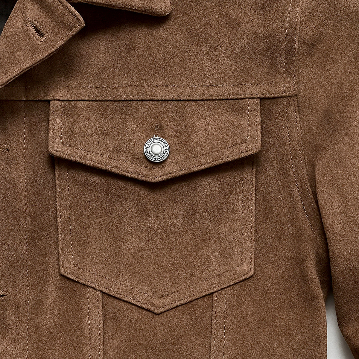The Vintage Veste cargo en daim pour homme — Style outdoor léger