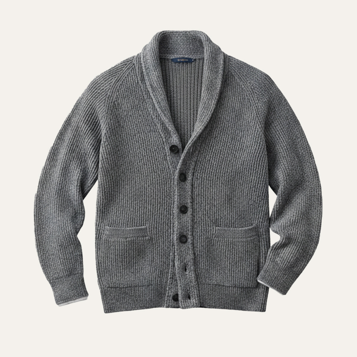 The Nardò Cardigan à col châle en maille épaisse pour homme – Tricot classique à boutons