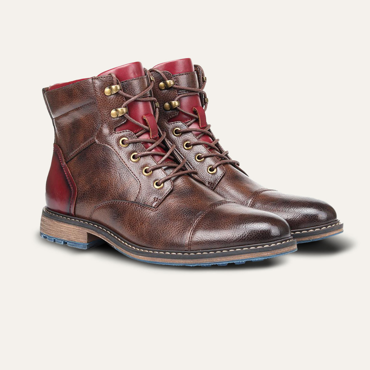 The Manchester Bottines vintage en cuir pour homme