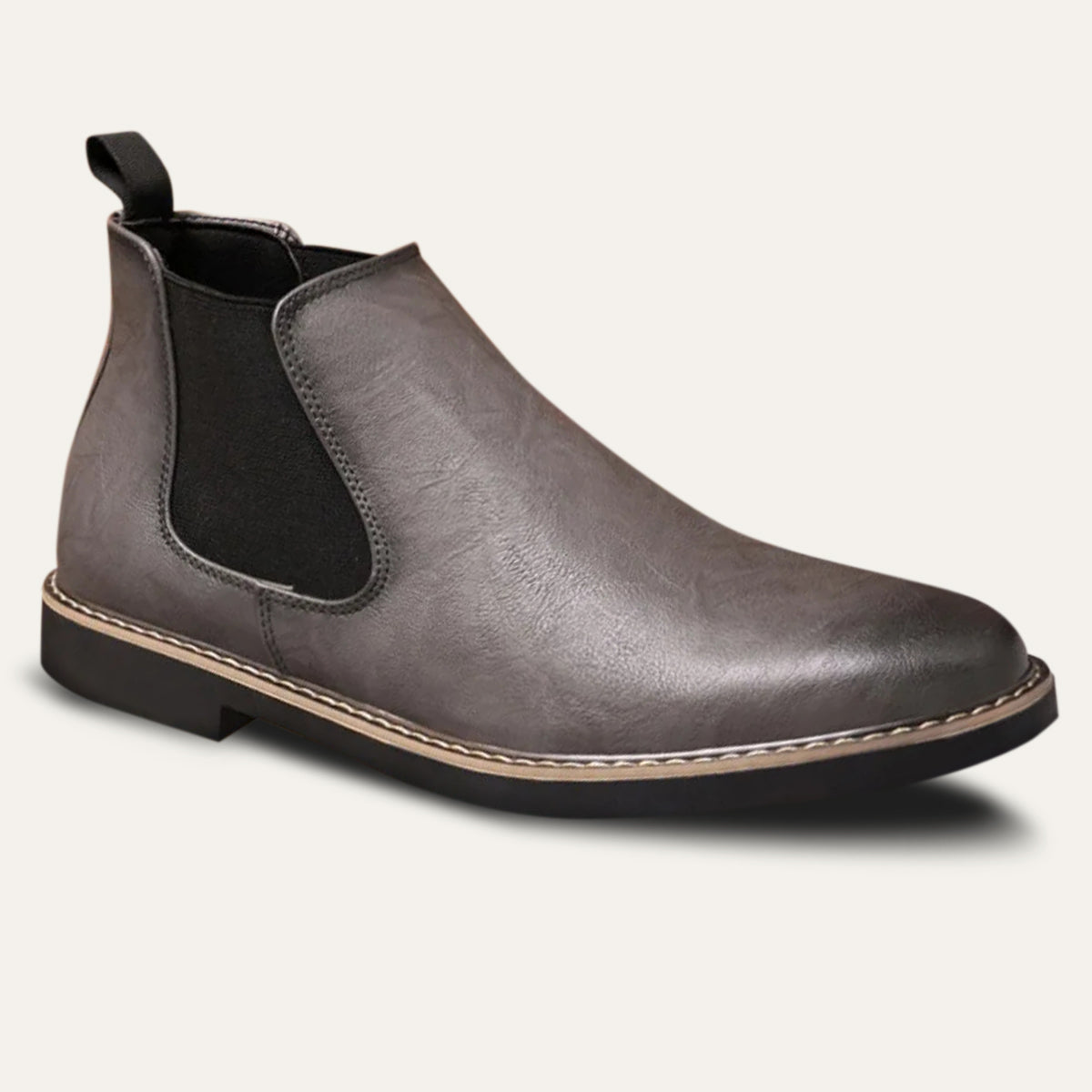 The Lothian Bottines Chelsea classiques en cuir pour hommes, à enfiler