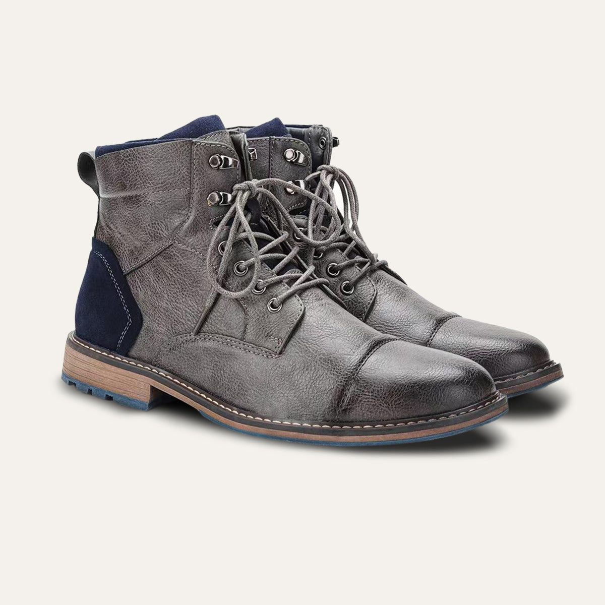 The Manchester Bottines vintage en cuir pour homme