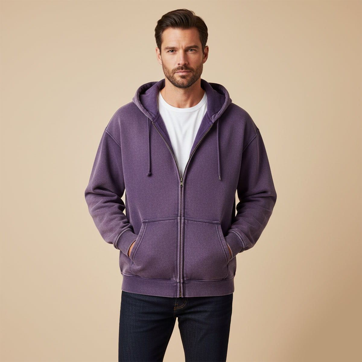The Porto Cesareo Sweat à capuche oversize vintage délavé pour homme